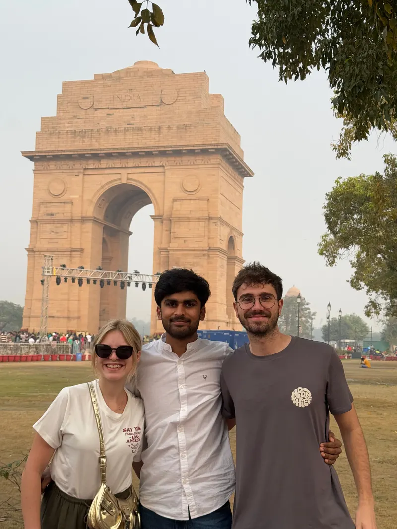 Our guide at India Gate