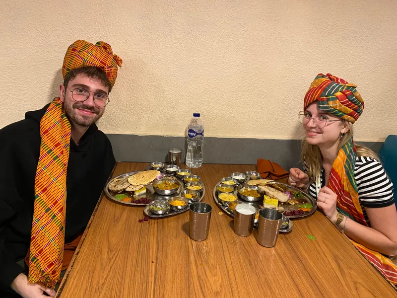 Food in traditional costumes