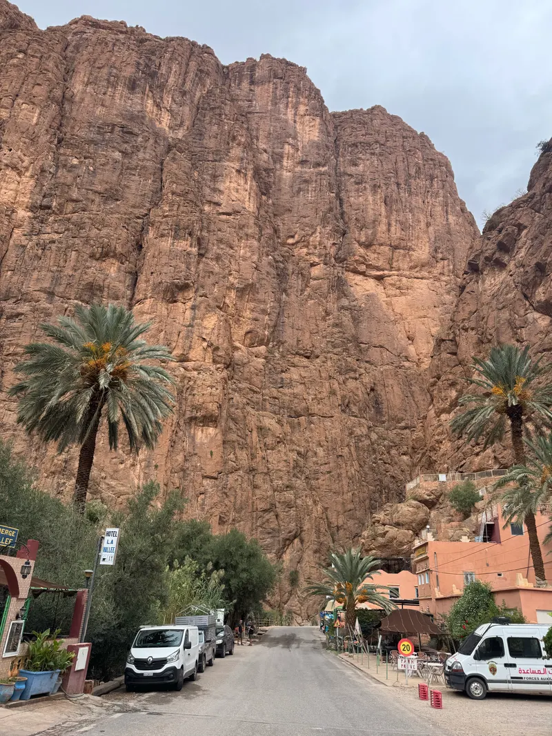 Full view of the impressive Dades Gorges, Morocco