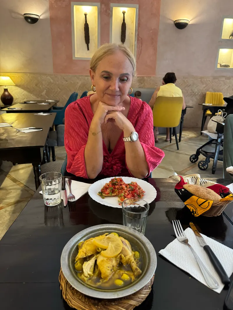 Chicken and preserved lemon tajine, a favorite Moroccan dish