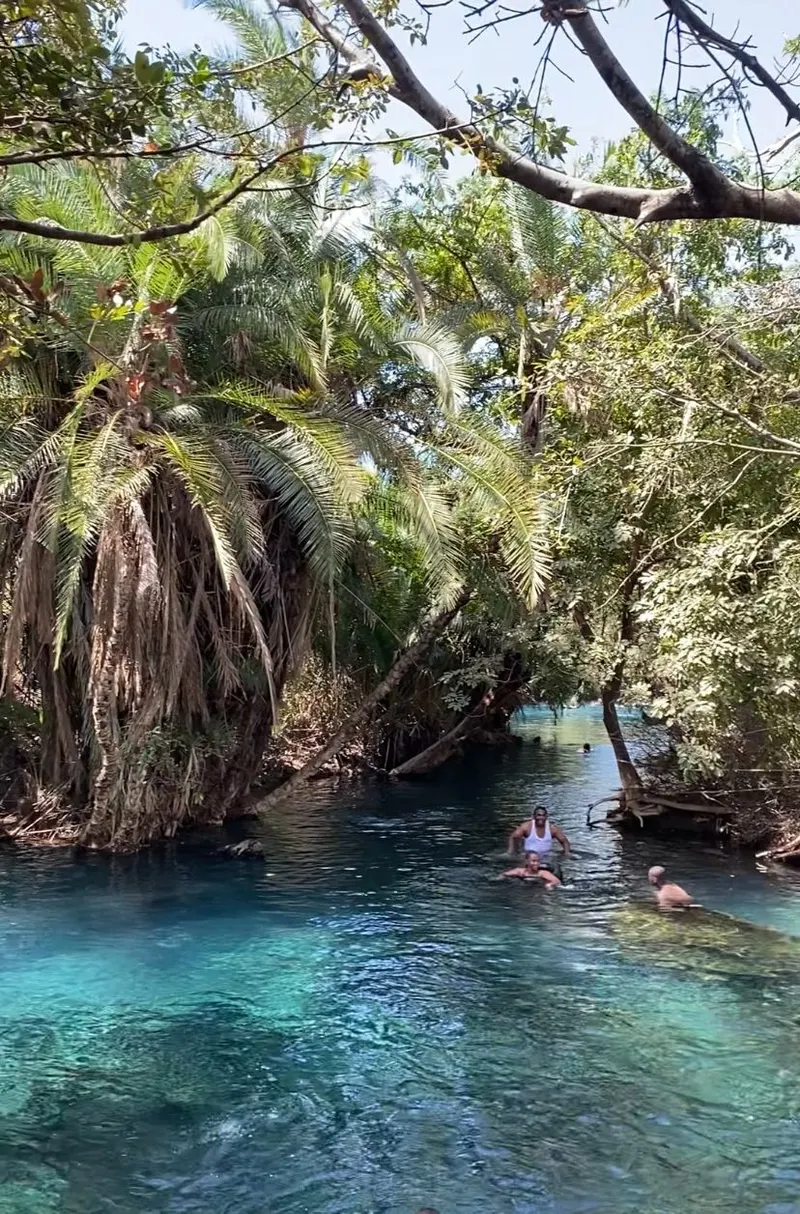 Chemka Hot Springs on a sunny day