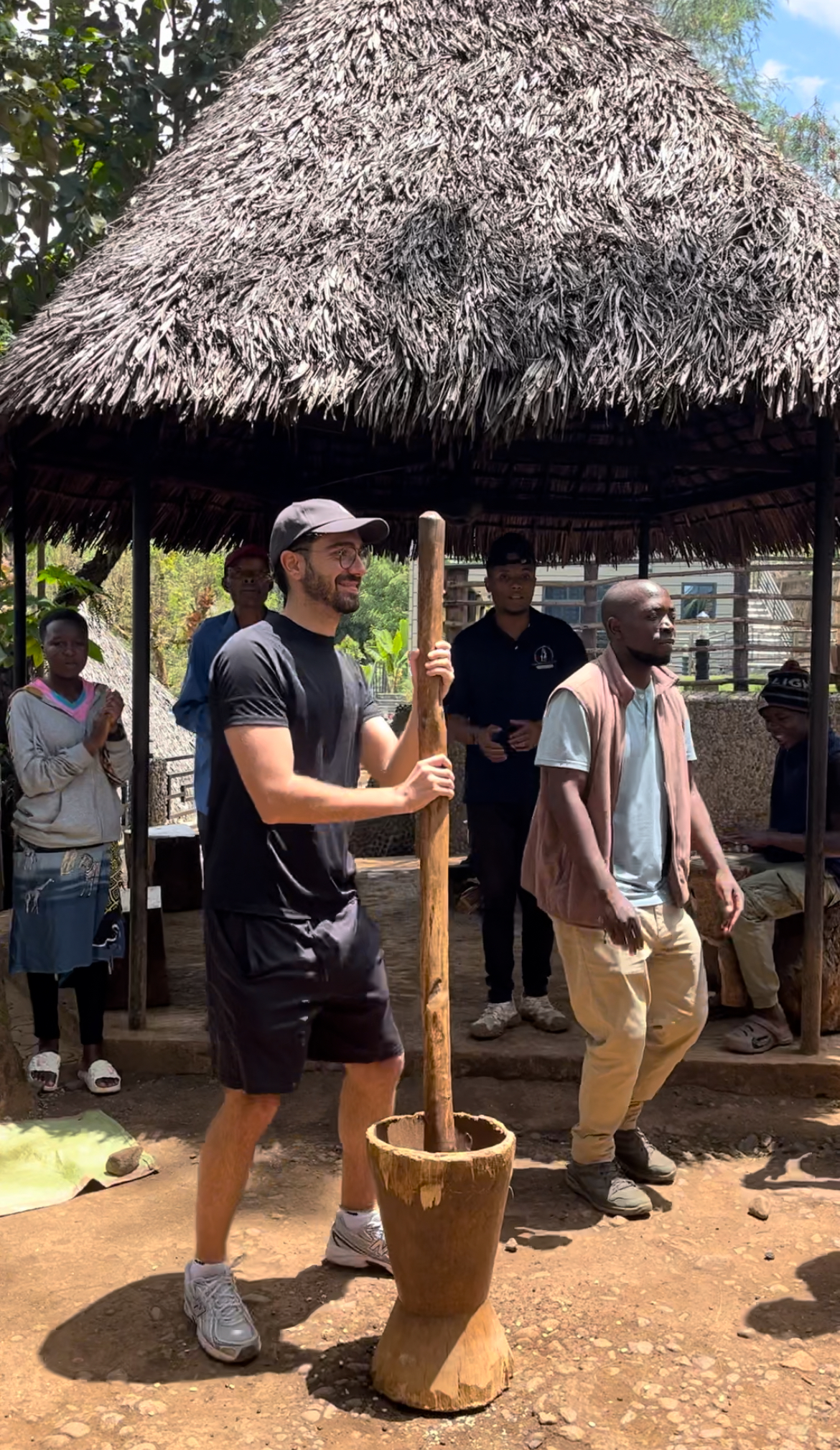 Coffee roasting with the Chaga people