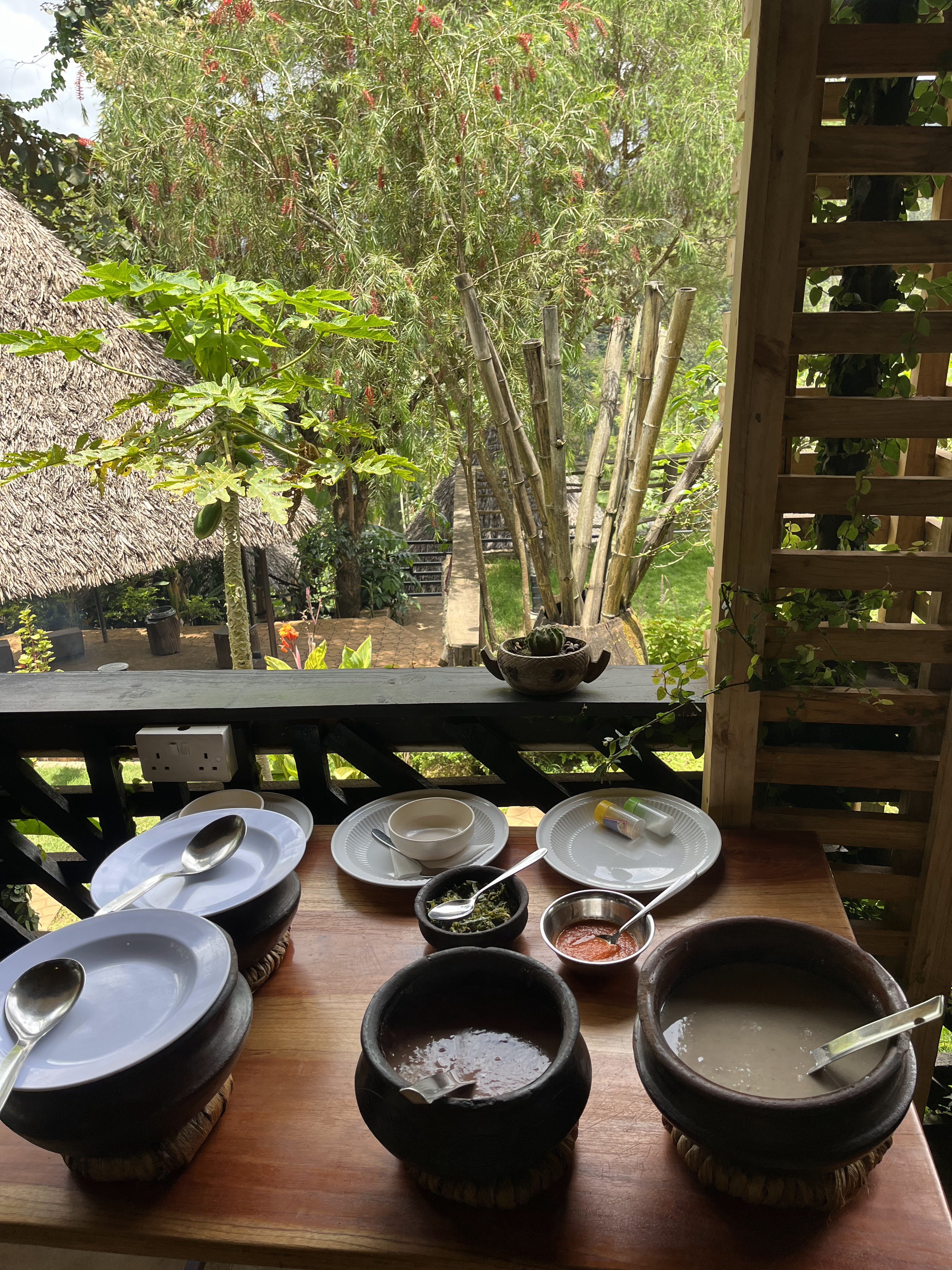 Traditional lunch with views